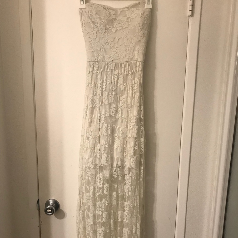 Beautiful lace floral maxi dress
